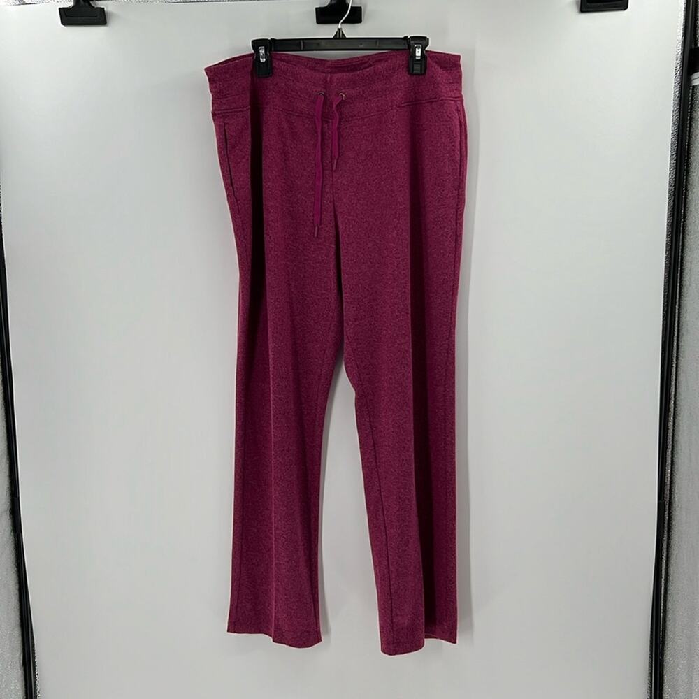 Greg Norman Women's Lux Fleece Performance Lounge pants - Raspberry - XL - NWT
